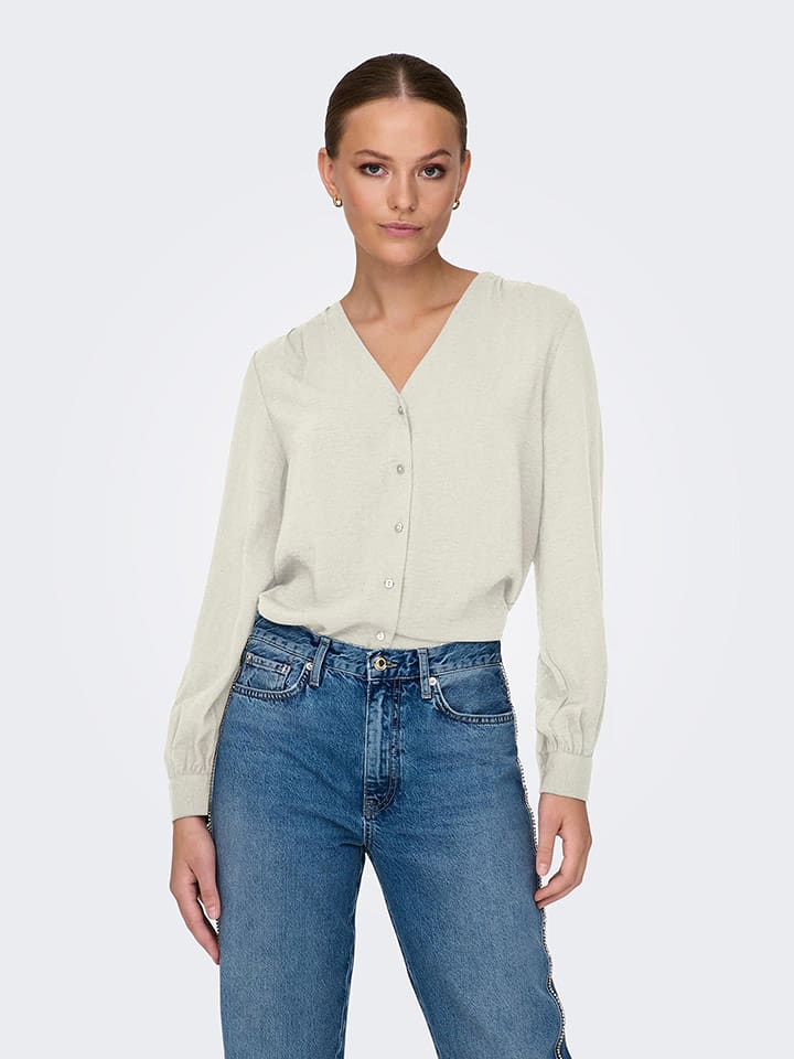 JDY Bluzka w kolorze kremowym rozmiar: XL