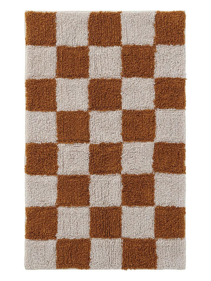 Ellos Home Dywanik łazienkowy "Saga" w kolorze jasnobrązowo-beżowym rozmiar: 50x80 cm