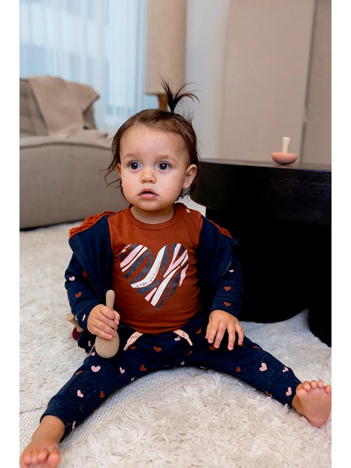 Dirkje Spodnie dresowe w kolorze granatowym rozmiar: 68