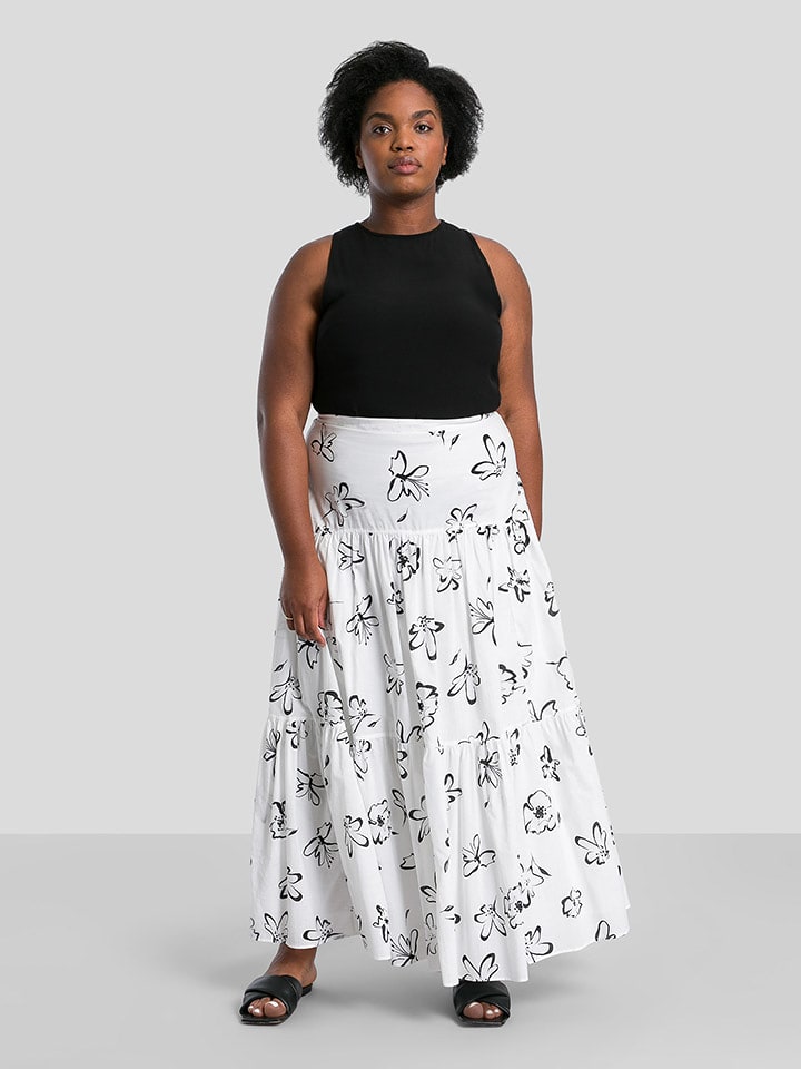 IVY & OAK Spódnica "Saliha" w kolorze białym rozmiar: 36