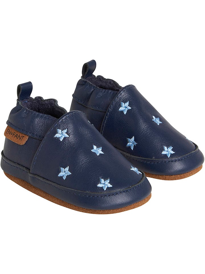 enfant Skórzane slippersy w kolorze granatowym rozmiar: 24