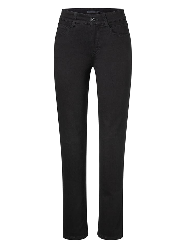 MAC Dżinsy "Angela" - Regular fit - w kolorze czarnym rozmiar: 40/L30