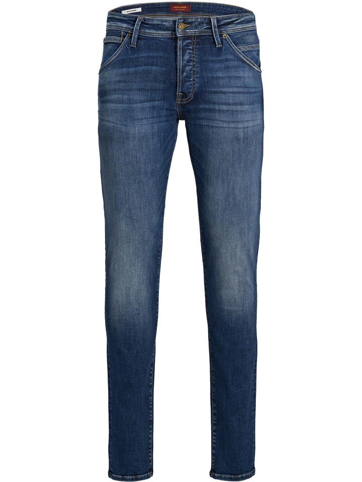 Jack & Jones Dżinsy "Glenn" - Slim fit - w kolorze niebieskim rozmiar: W36/L32