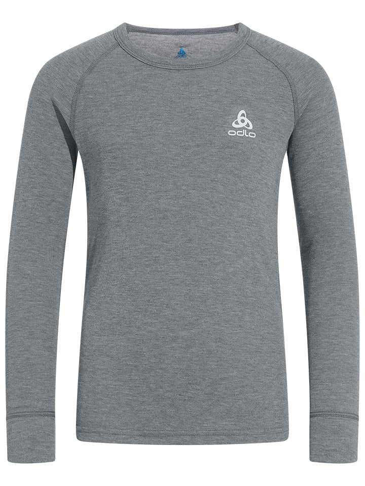 Odlo Podkoszulek funkcyjny "Active Warm Eco" w kolorze szarym rozmiar: 128