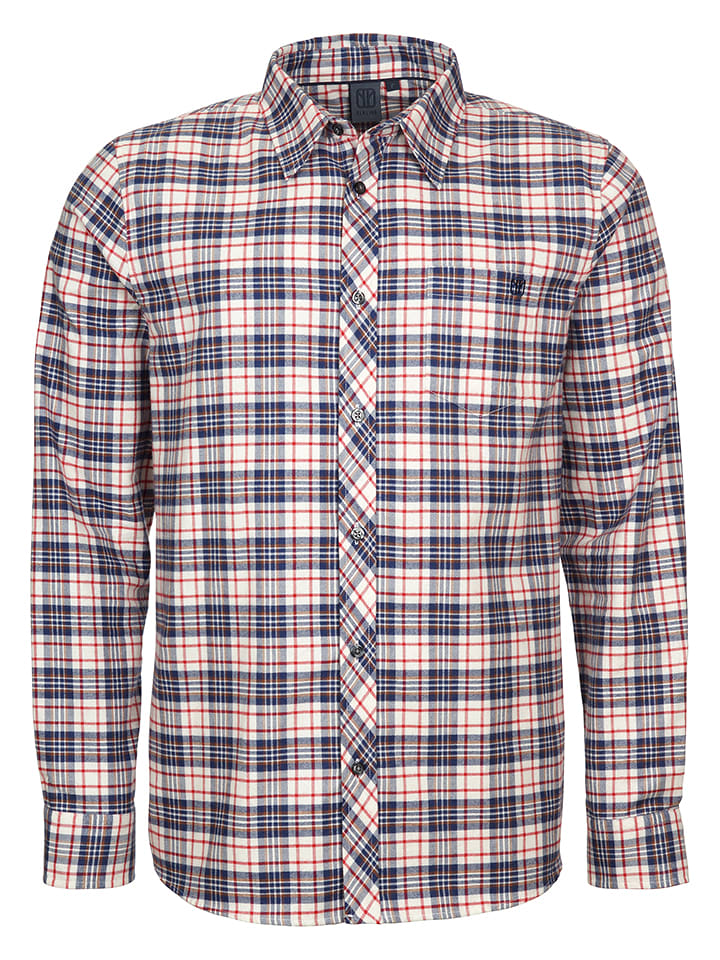 elkline Koszula w kolorze granatowo-białym rozmiar: S