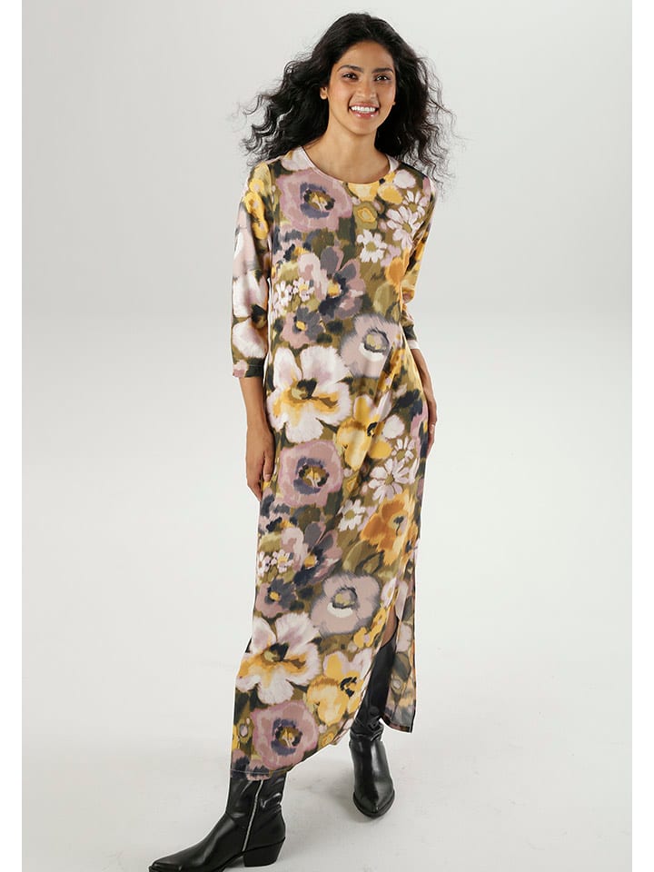 Aniston Sukienka w kolorze jasnoróżowo-żółtym rozmiar: 44