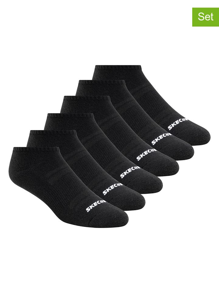 Skechers Skarpety (6 par) w kolorze czarnym rozmiar: 37-40,5