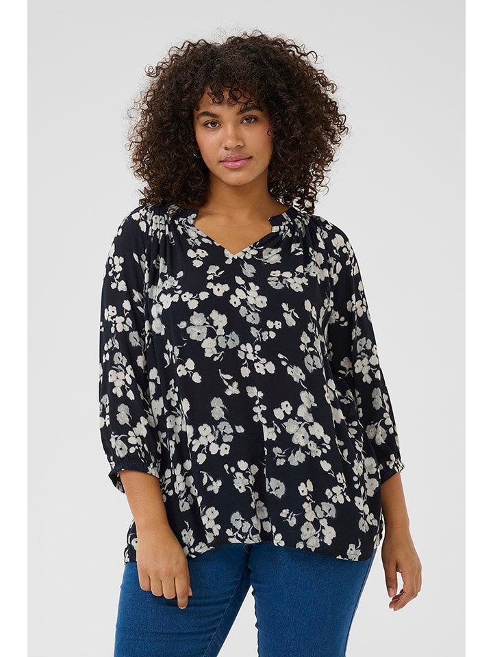 Kaffe Bluzka w kolorze granatowym rozmiar: 52