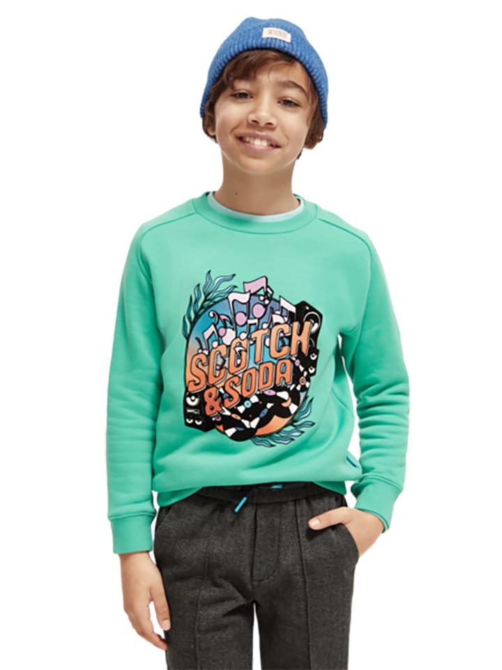 Scotch & Soda Bluza w kolorze turkusowym rozmiar: 164