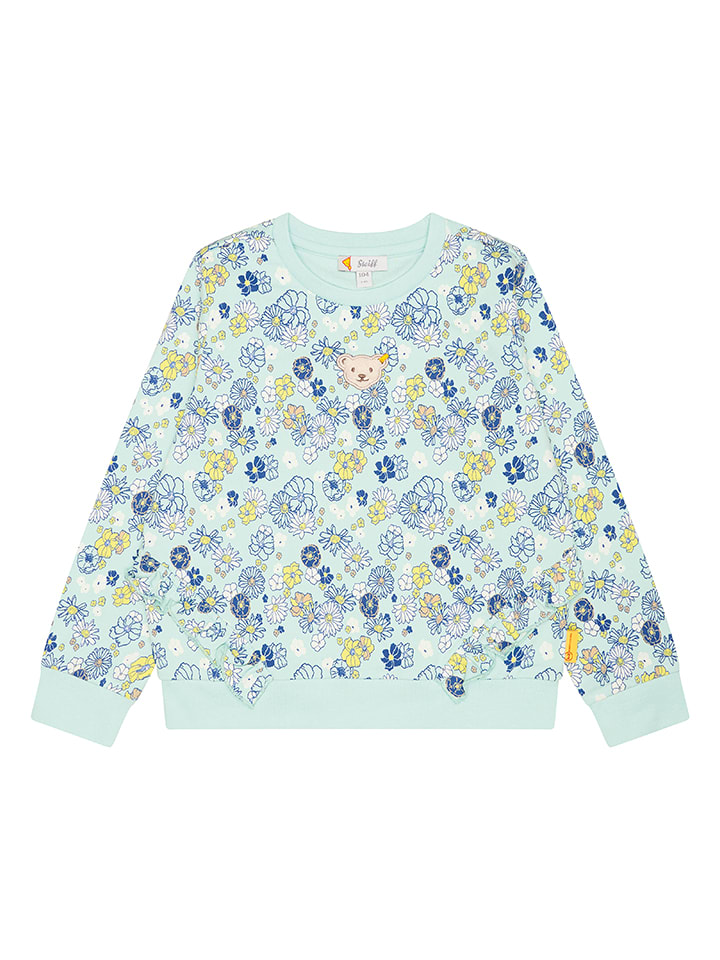 Steiff Bluza w kolorze zielono-błękitnym rozmiar: 116