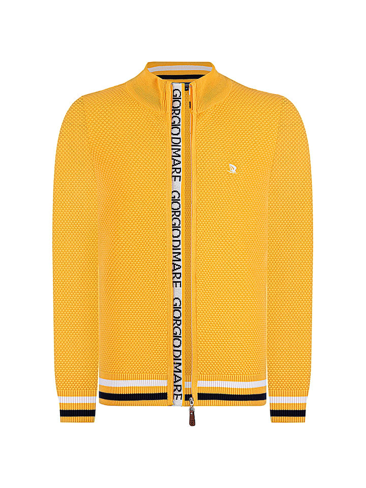 Kardigan w kolorze żółtym