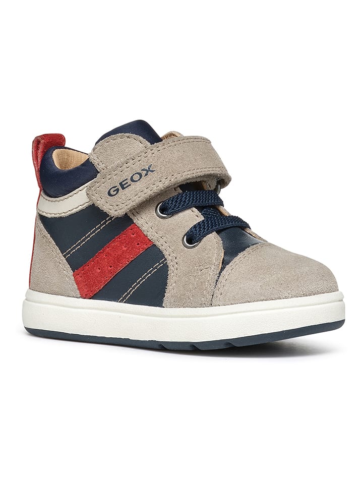 Geox Skórzane sneakersy "Biglia" w kolorze beżowym rozmiar: 25