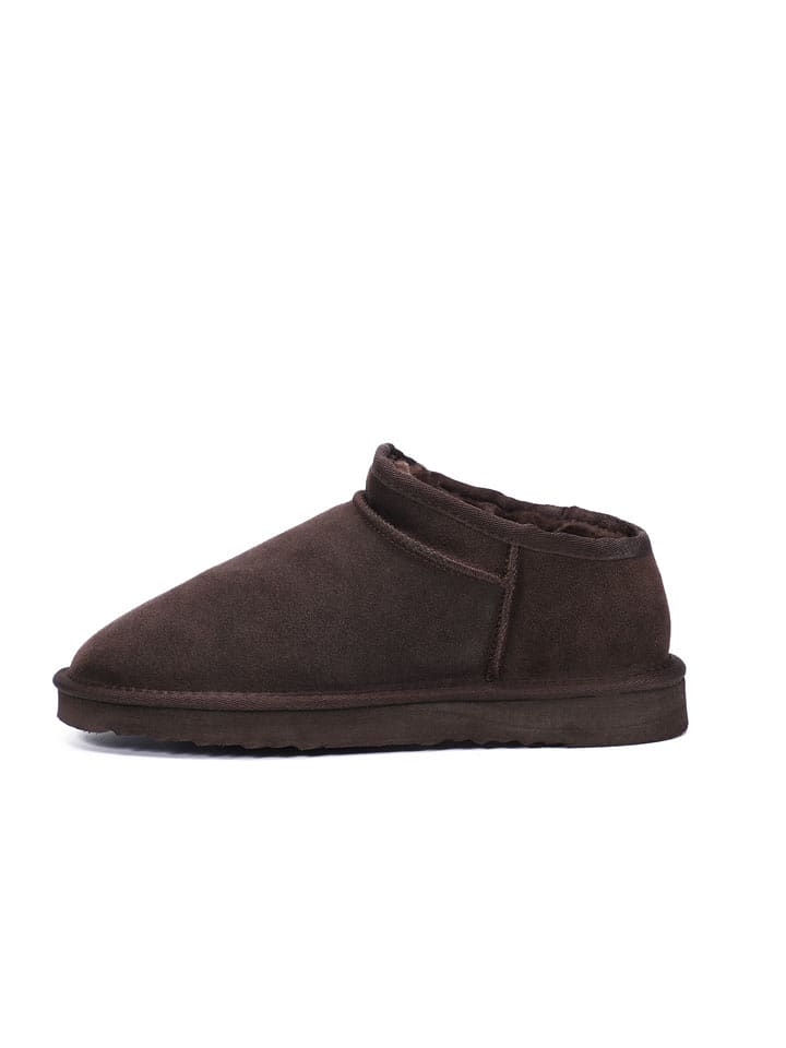 Gooce Skórzane botki zimowe "Jack" w kolorze ciemnobrązowym rozmiar: 45