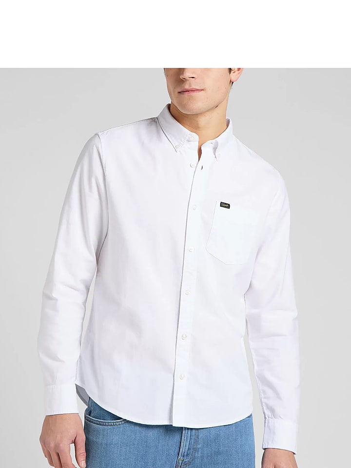 Lee Koszula - Regular fit - w kolorze białym rozmiar: M