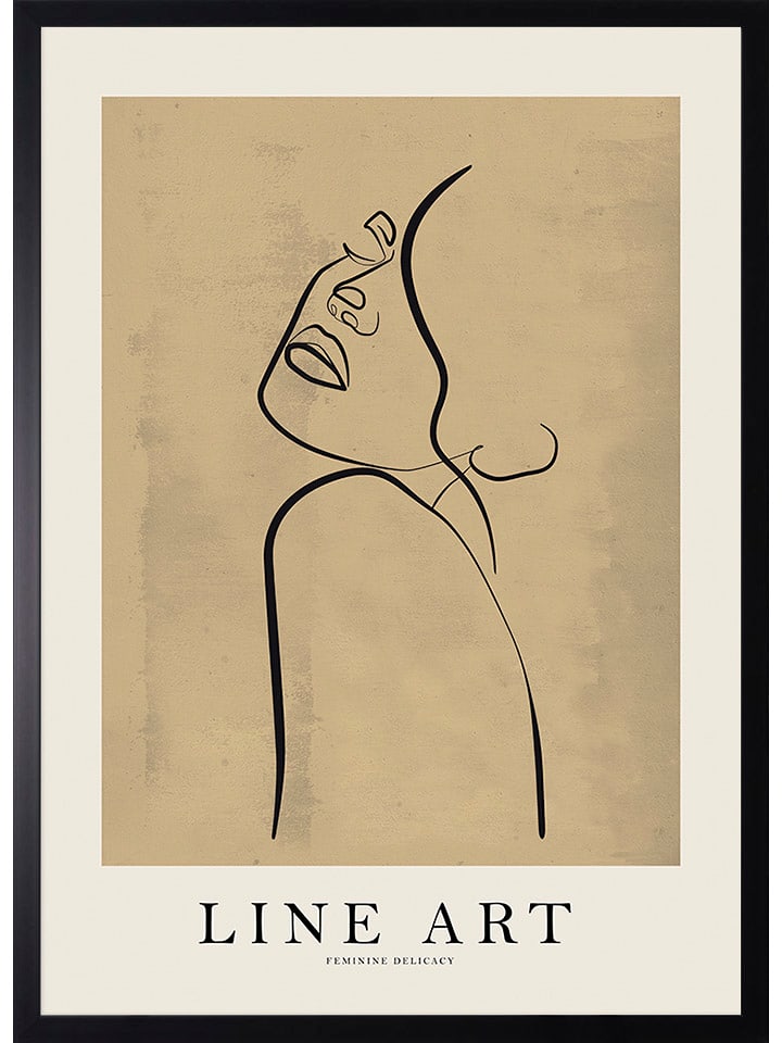 Ars Longa Druk artystyczny "Feminine art line" w ramce - 70 x 50 cm rozmiar: onesize