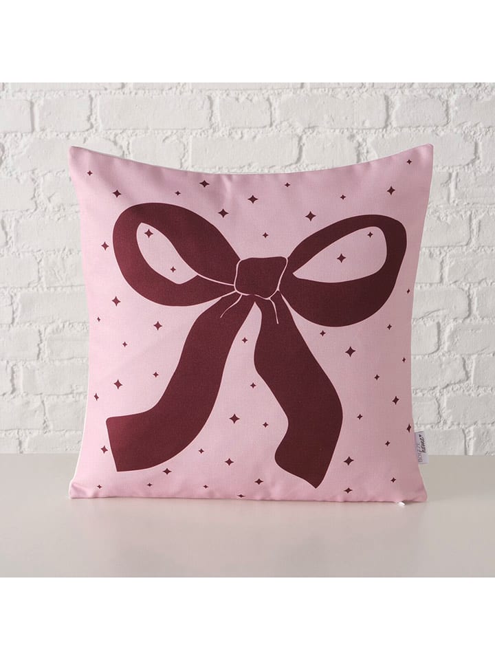 Boltze Poduszka "Boucle" w kolorze jasnoróżowo-czerwonym - 45 x 45 cm rozmiar: onesize