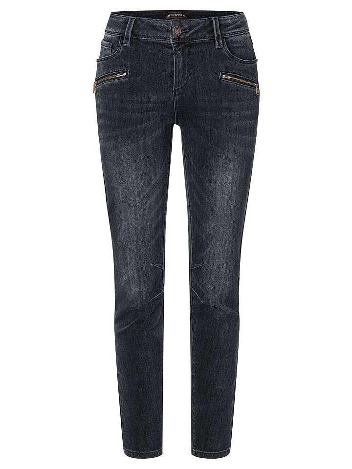 Timezone Dżinsy "Cailla" - Slim fit - w kolorze granatowym rozmiar: W30/L30