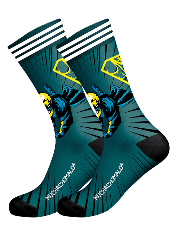 Muchachomalo Skarpety w kolorze turkusowym rozmiar: 35-38