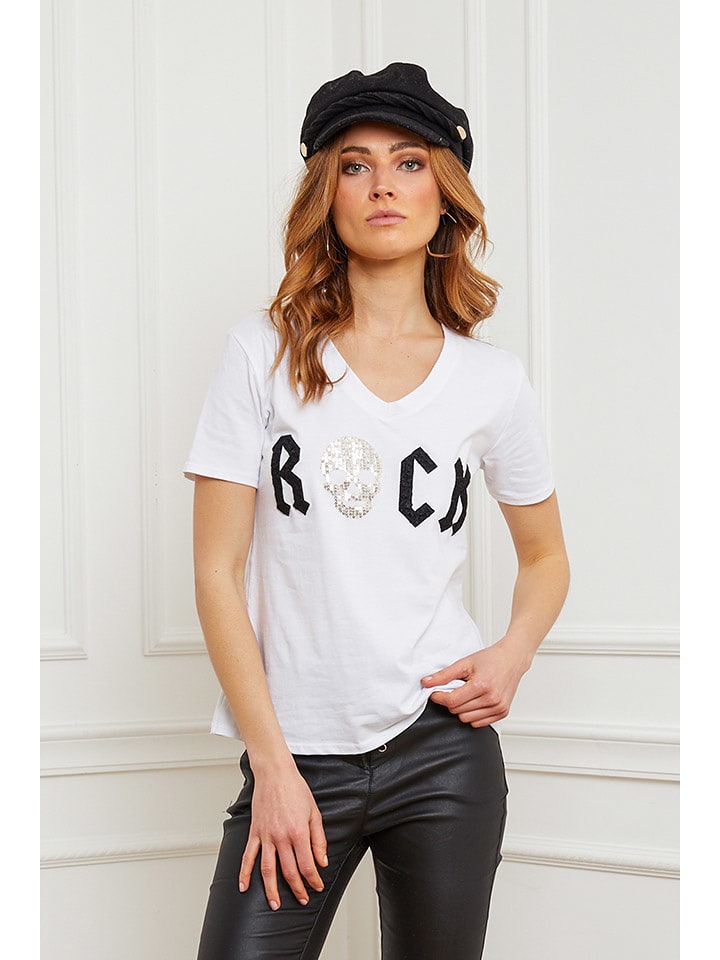 Joséfine Koszulka "Nizon" w kolorze białym rozmiar: L