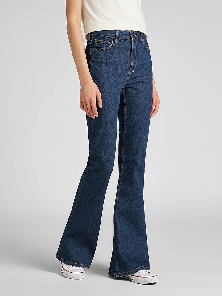 Lee Dżinsy "Breese" - Slim fit - w kolorze granatowym rozmiar: W28/L33