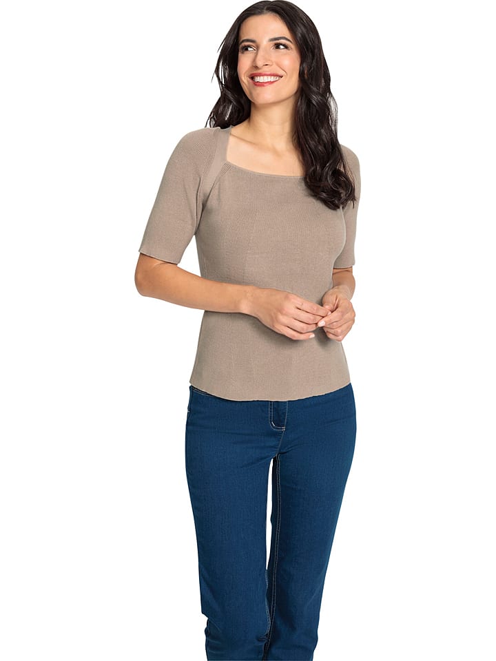 Heine Koszulka w kolorze szarobrązowym rozmiar: 50