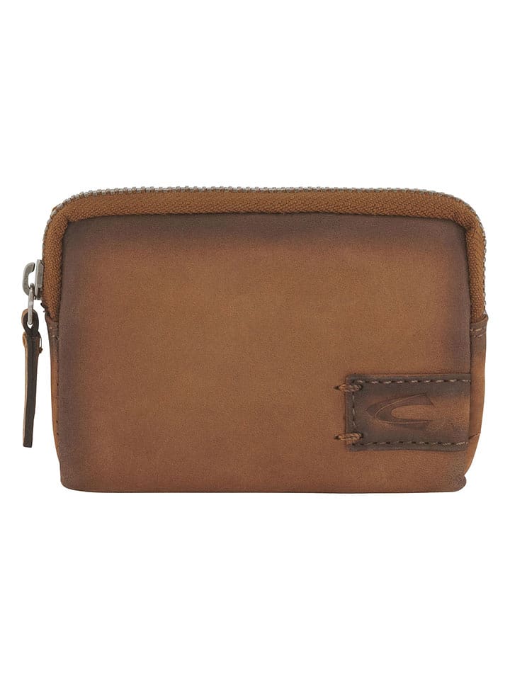 Camel Active Skórzane etui "Dallas" w kolorze jasnobrązowym na klucze - 11 x 7,5 x 2,5 cm rozmiar: onesize