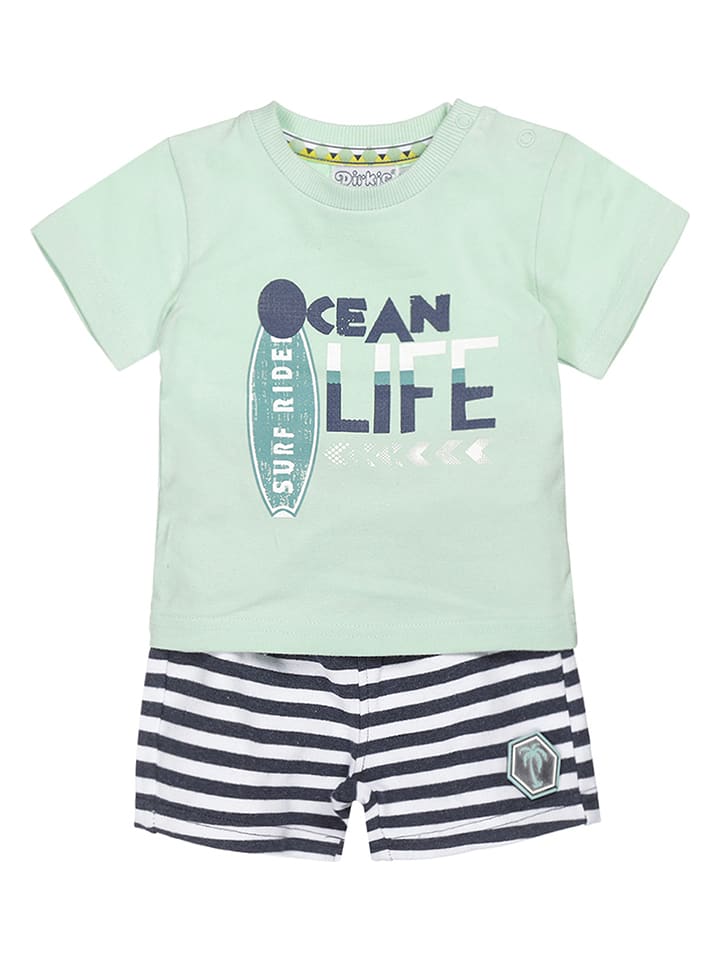 Dirkje 2-częściowy zestaw w kolorze zielonym rozmiar: 80