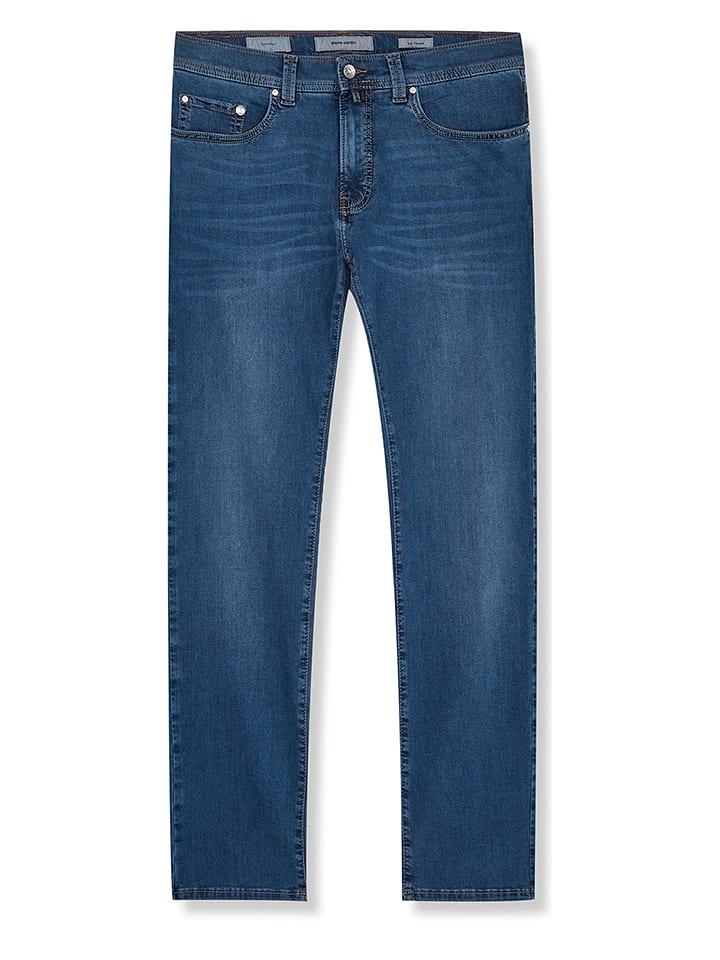 Dżinsy - Tapered fit - w kolorze niebieskim