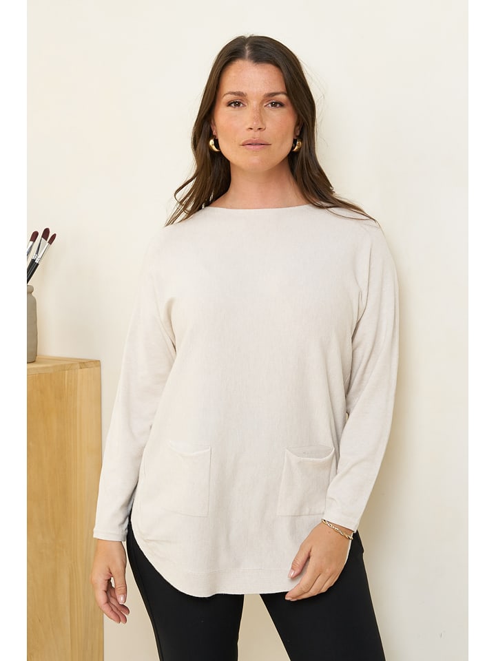 Curvy Lady Sweter w kolorze kremowym rozmiar: 40/42