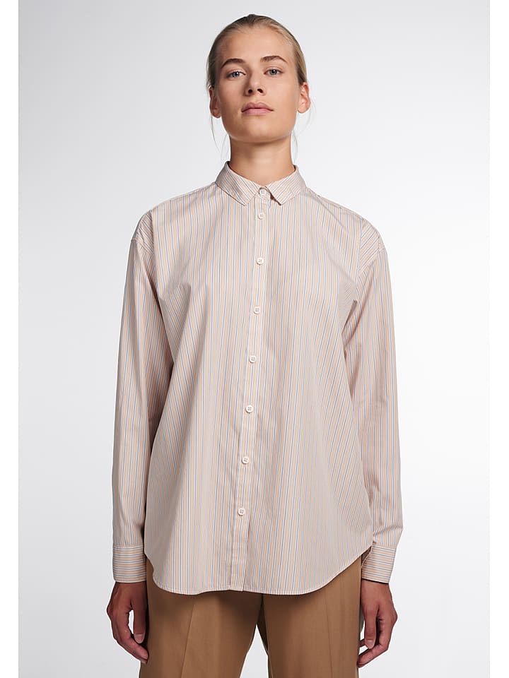 Eterna Koszula - Loose fit - w kolorze beżowym rozmiar: 38