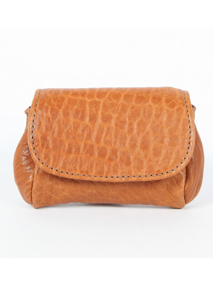 Skórzany portfel "Friend" w kolorze karmelowym - 20 x 12 x 3 cm