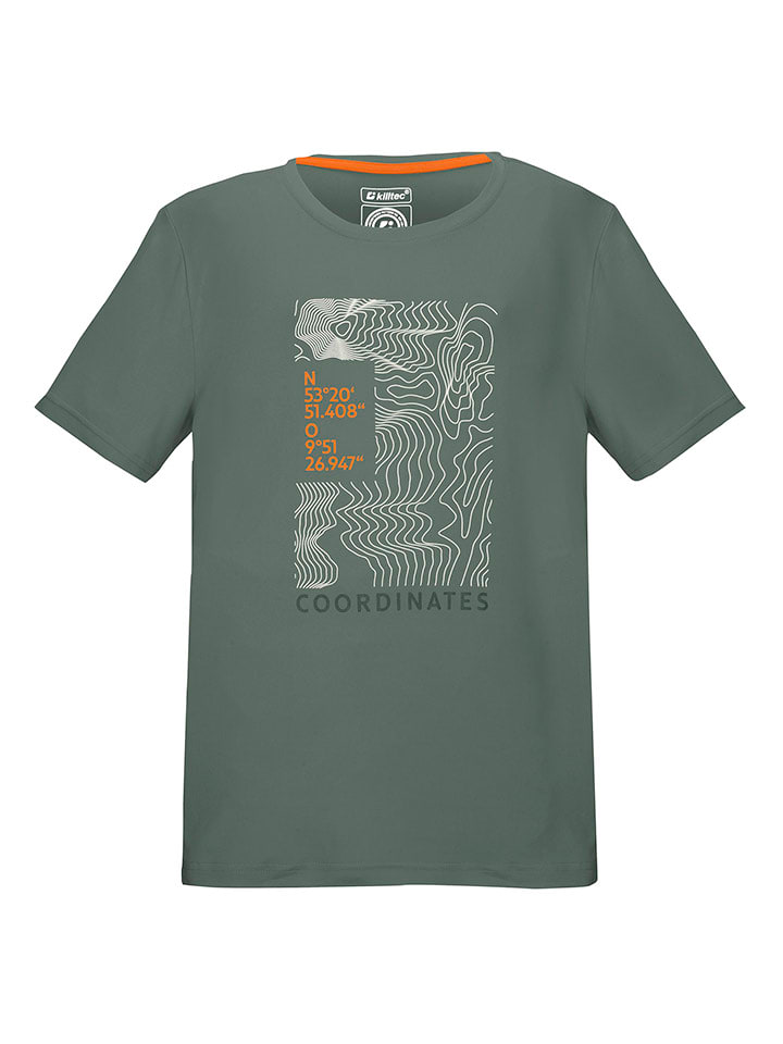 Killtec Koszulka funkcyjna "Kos" w kolorze khaki rozmiar: 128