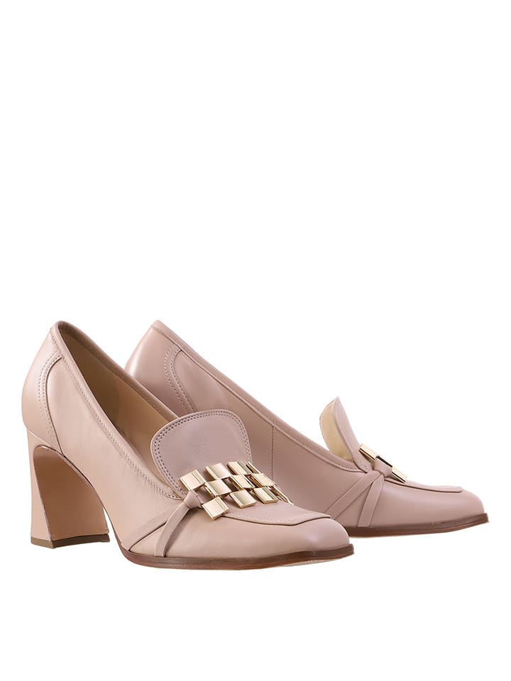 Högl Skórzane czółenka "Glenn" w kolorze jasnoróżowym rozmiar: 38