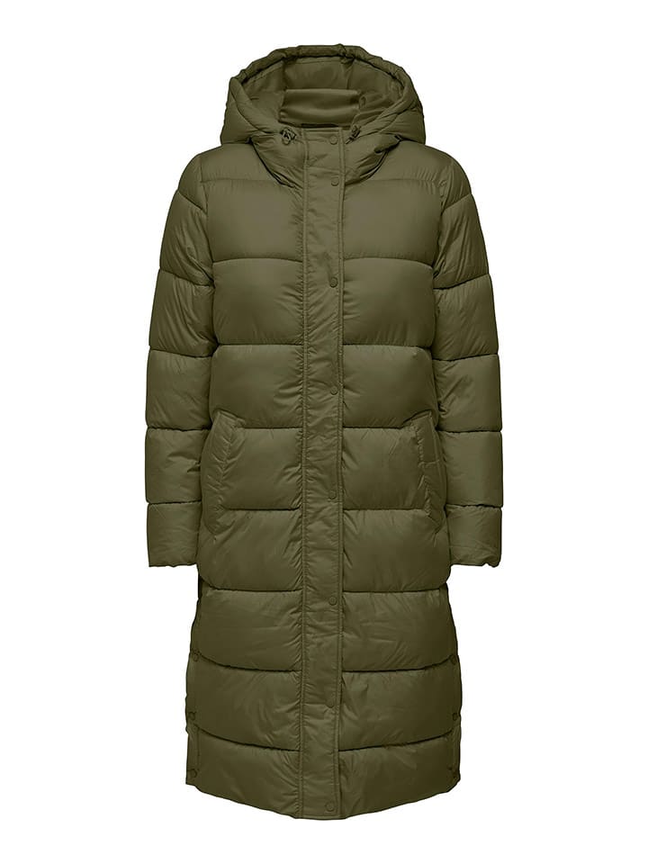 ONLY Płaszcz pikowany w kolorze khaki rozmiar: L