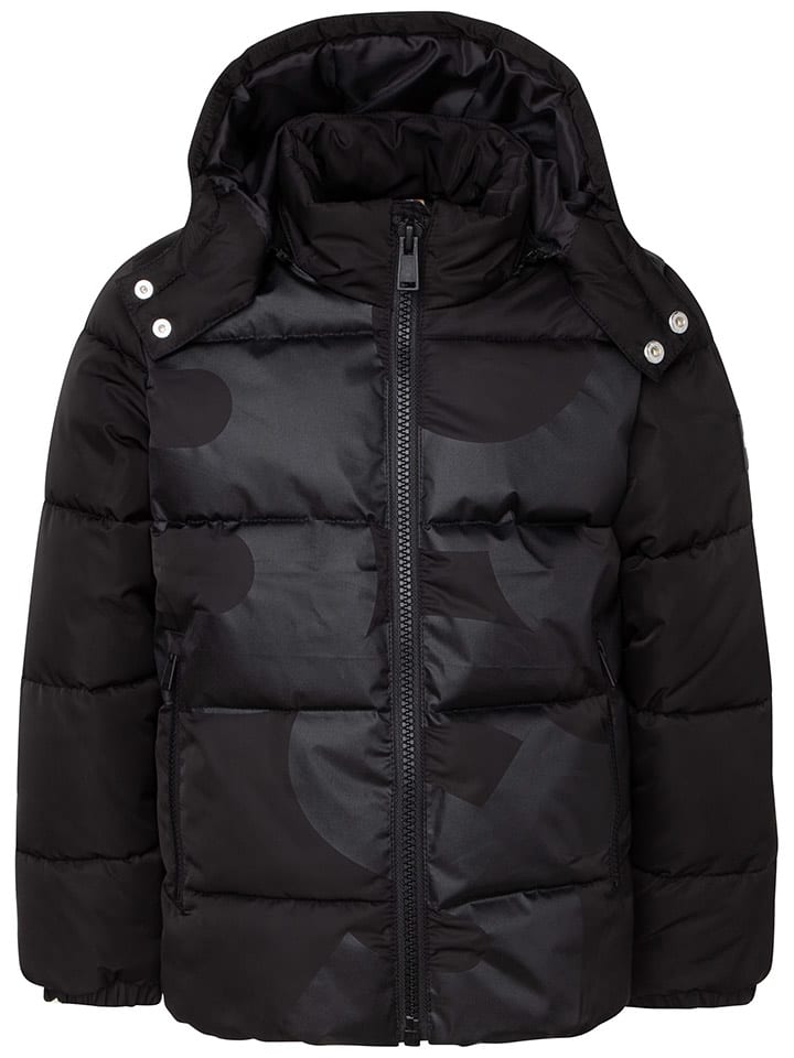 Hugo Boss Kids Kurtka pikowana w kolorze czarnym rozmiar: 164