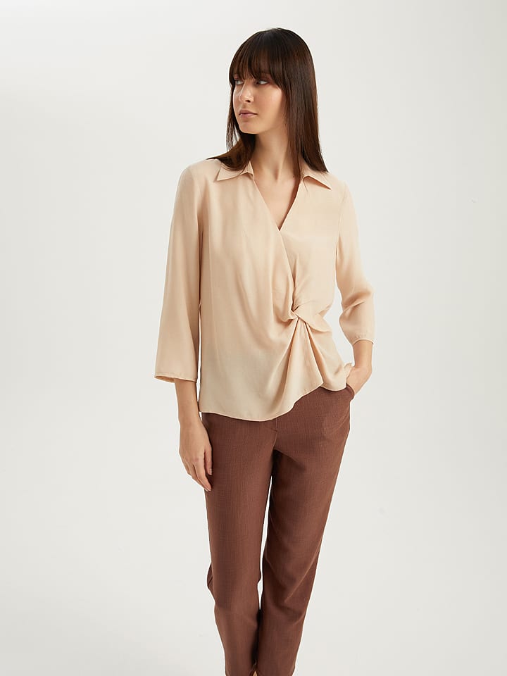 BGN Bluzka w kolorze beżowym rozmiar: 36