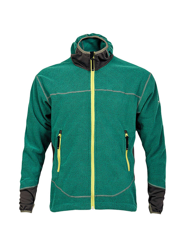 Kurtka funkcyjna w kolorze szaro-zielonym