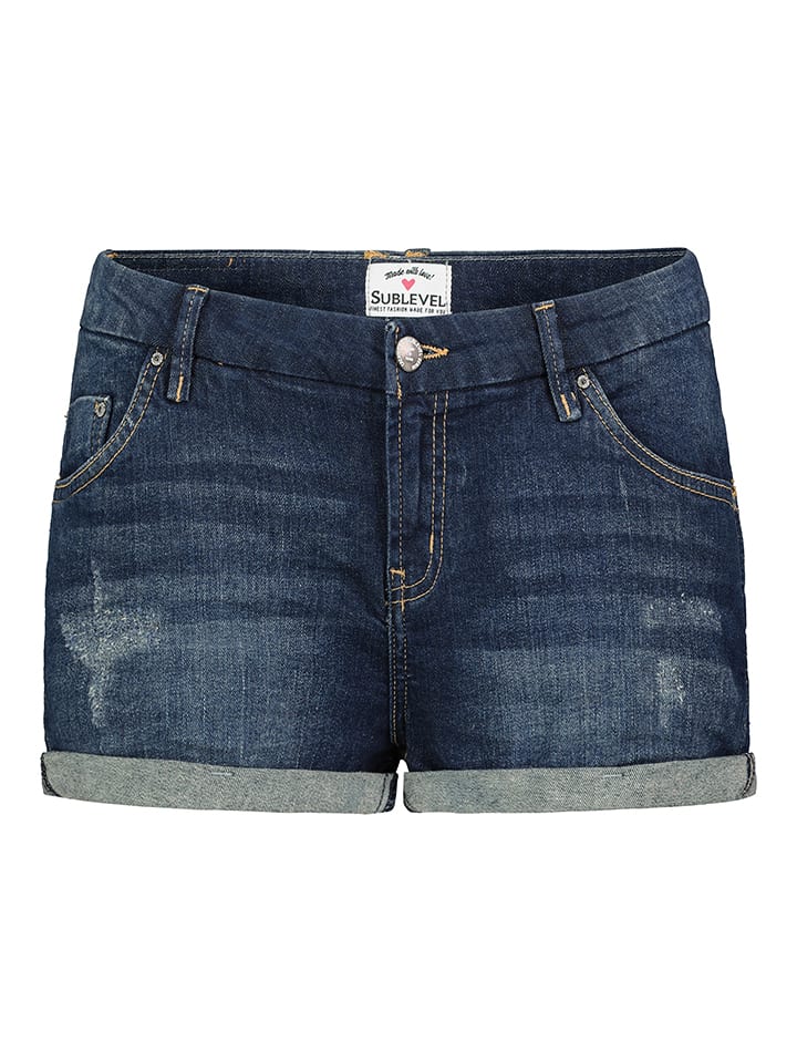 Sublevel Szorty dżinsowe w kolorze granatowym rozmiar: M