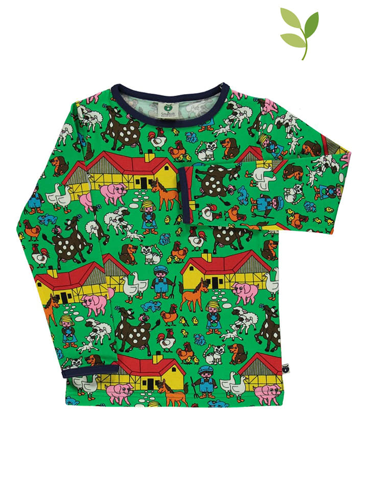 Koszulka "Farm" w kolorze zielonym