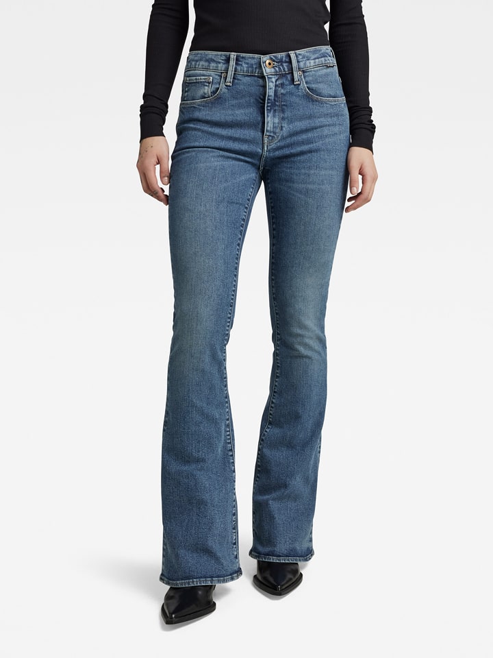 G-Star Dżinsy "3301" - Skinny Flare fit - w kolorze niebieskim rozmiar: W29/L30