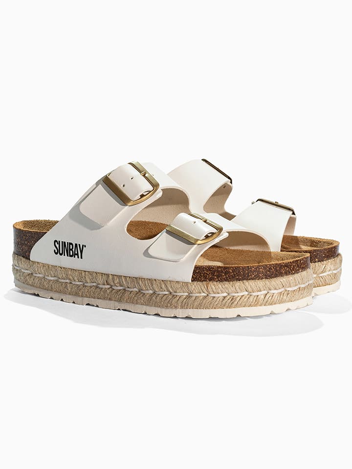 Sunbay Klapki "Orange" w kolorze białym rozmiar: 39