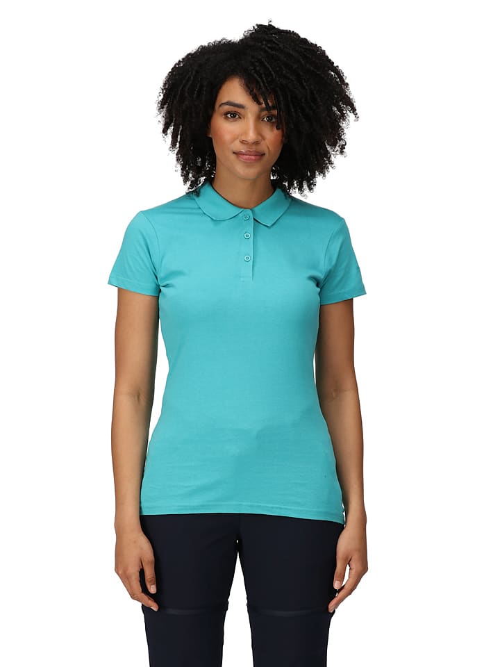 Regatta Koszulka polo "Sinton" w kolorze turkusowym rozmiar: 38