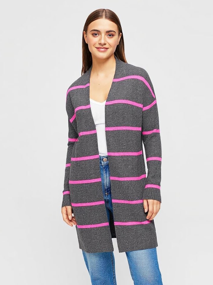 miss goodlife Kardigan w kolorze szaro-różowym rozmiar: S