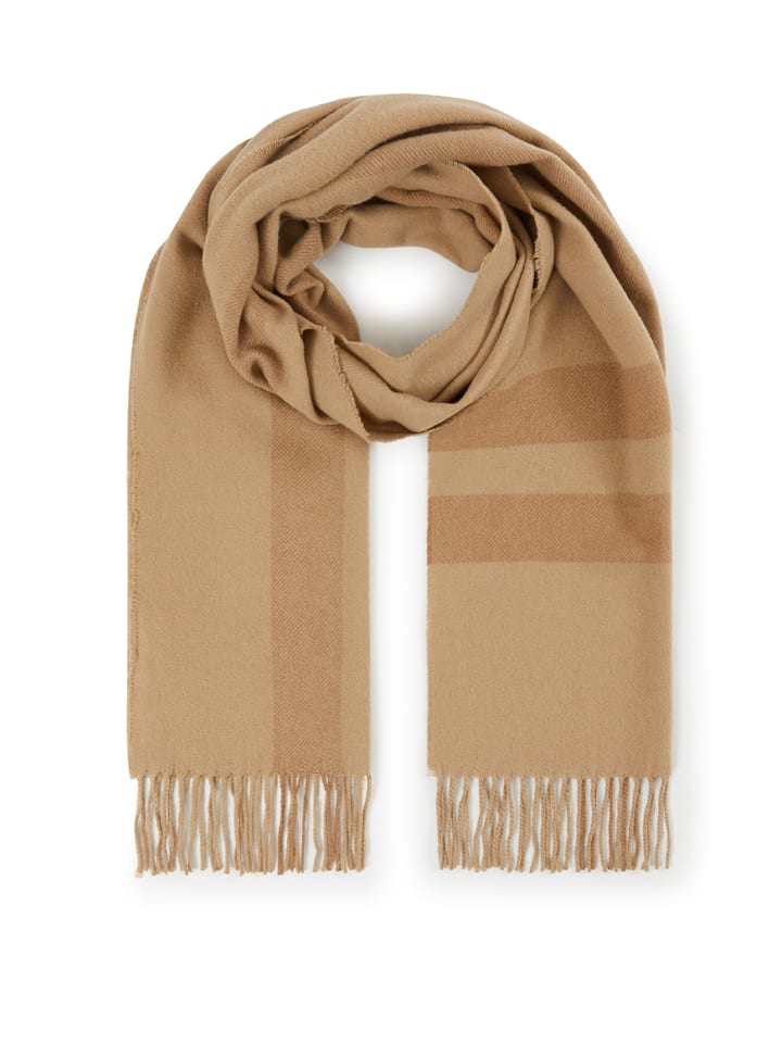 Lanerossi Kaszmirowy szal "Senna" w kolorze jasnobrązowym - 190 x 35 cm rozmiar: onesize