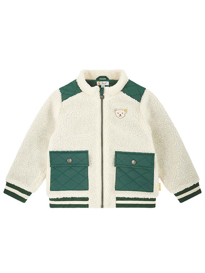 Steiff Kurtka polarowa w kolorze kremowym rozmiar: 122