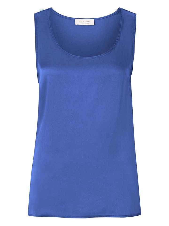 Rich & Royal Top w kolorze niebieskim rozmiar: M
