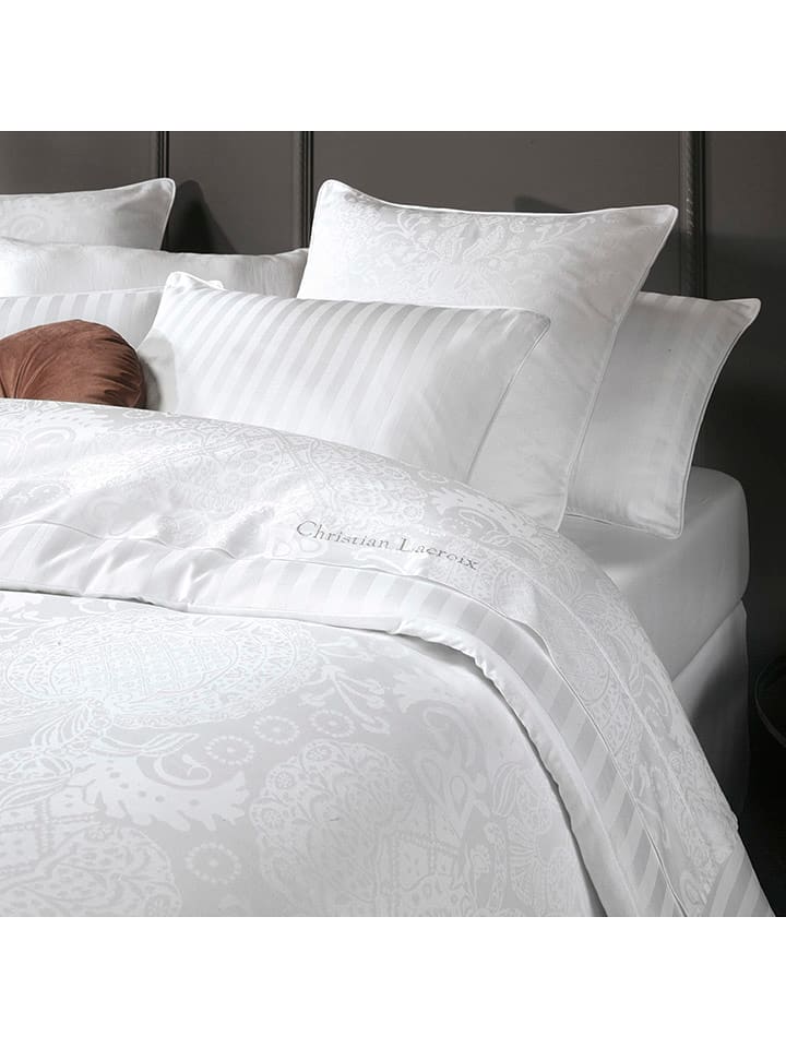 CXL by Christian Lacroix Satynowe prześcieradło w kolorze białym rozmiar: 260x290 cm