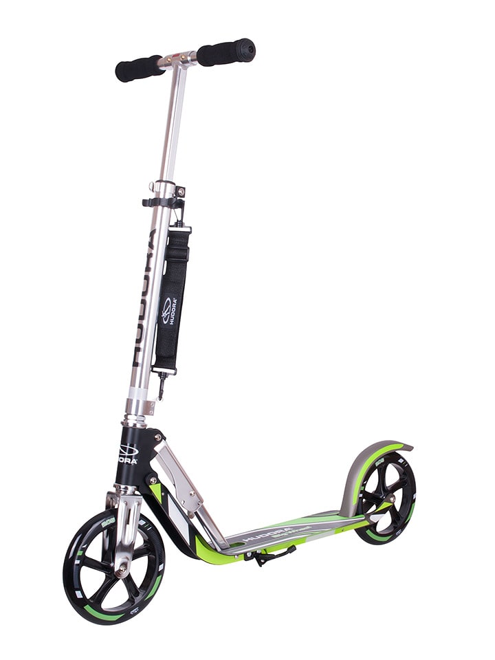 Hudora Hulajnoga "BigWheel® 205" w kolorze srebrno-zielonym - 7+ rozmiar: onesize