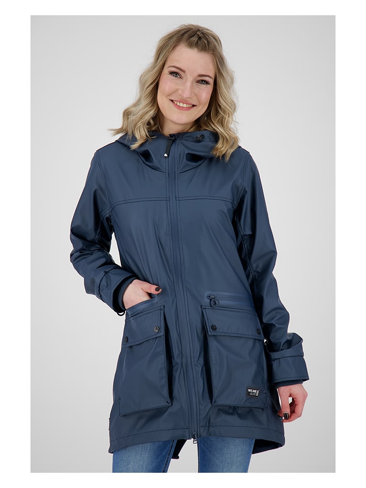 alife and kickin Kurtka przeciwdeszczowa "AudreyAK" w kolorze granatowym rozmiar: XS