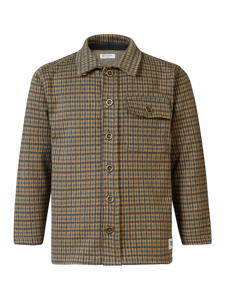 Noppies Koszula "Waterloo" w kolorze zielono-brązowym rozmiar: 122